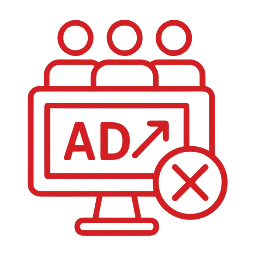 Ads targeting everyone but zero conversion icon - YouTube Ads Management Company in Amritsar 